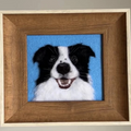 Custom Pet Portrait – Handmade Wool Felt Painting