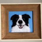 Custom Pet Portrait – Handmade Wool Felt Painting