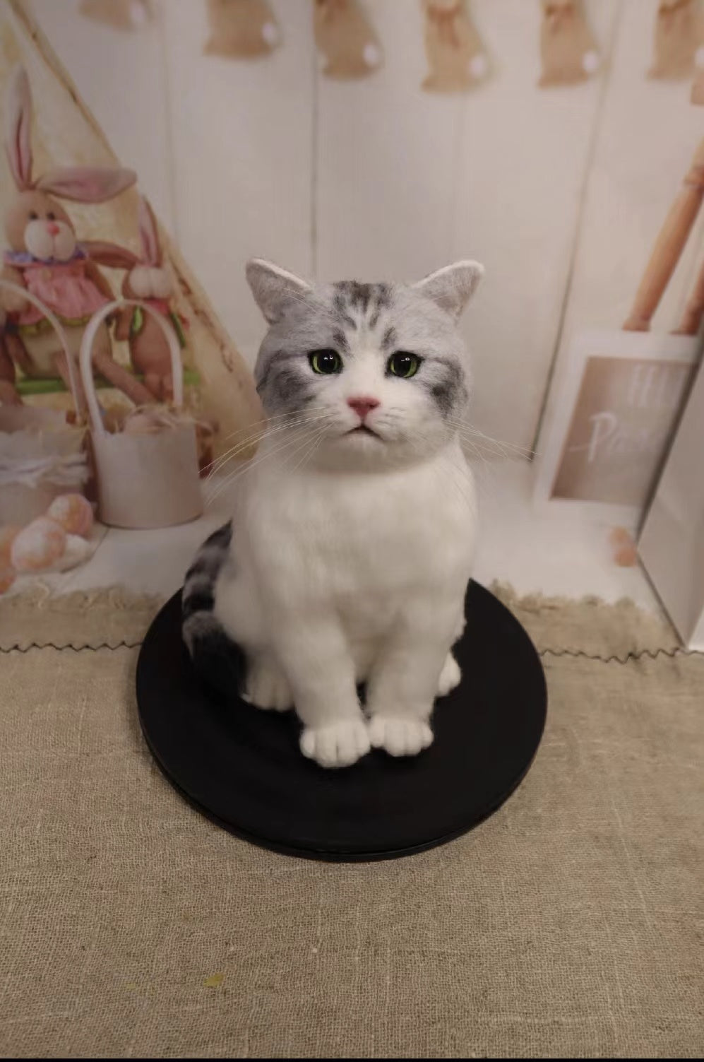 Custom Pet Wool Felt Figurine – Full Body | Handmade 3D Portrait