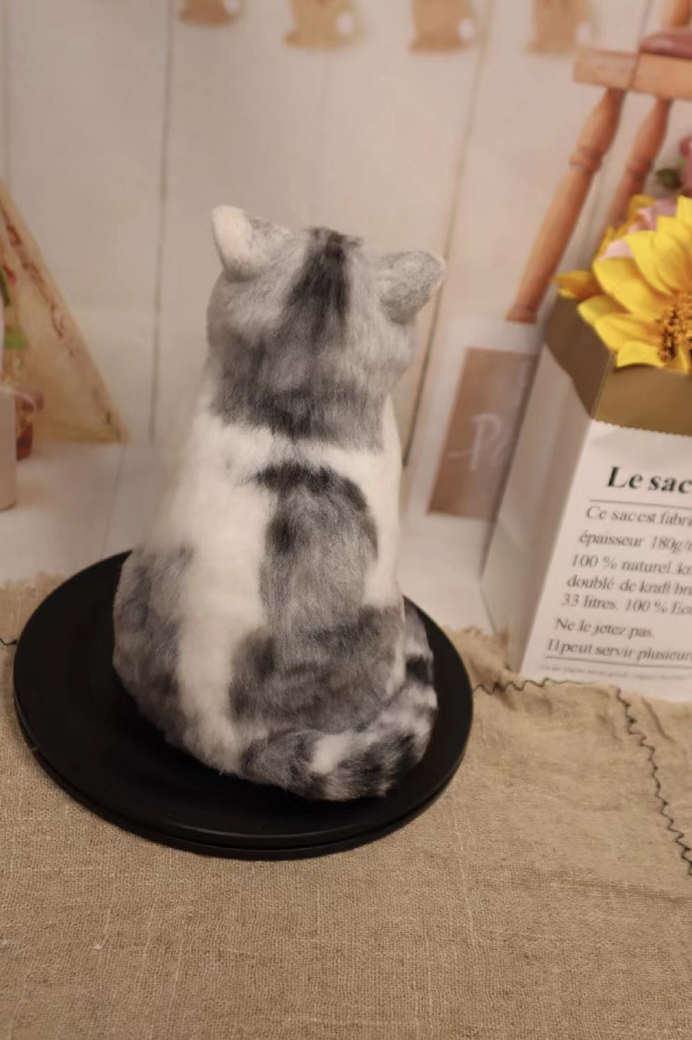 Custom Pet Wool Felt Figurine – Full Body | Handmade 3D Portrait
