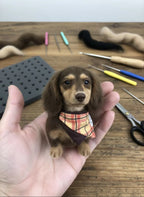 Custom Pet Wool Felt Figurine – Full Body | Handmade 3D Portrait