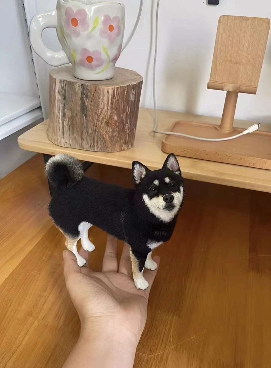 Custom Pet Wool Felt Figurine – Full Body | Handmade 3D Portrait