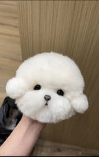 Custom Pet Wool Felt Head Keychain – Handmade 3D Portrait Charm
