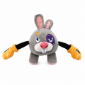 Plush Boxing Rabbit Squeaker Rope Dog Toy