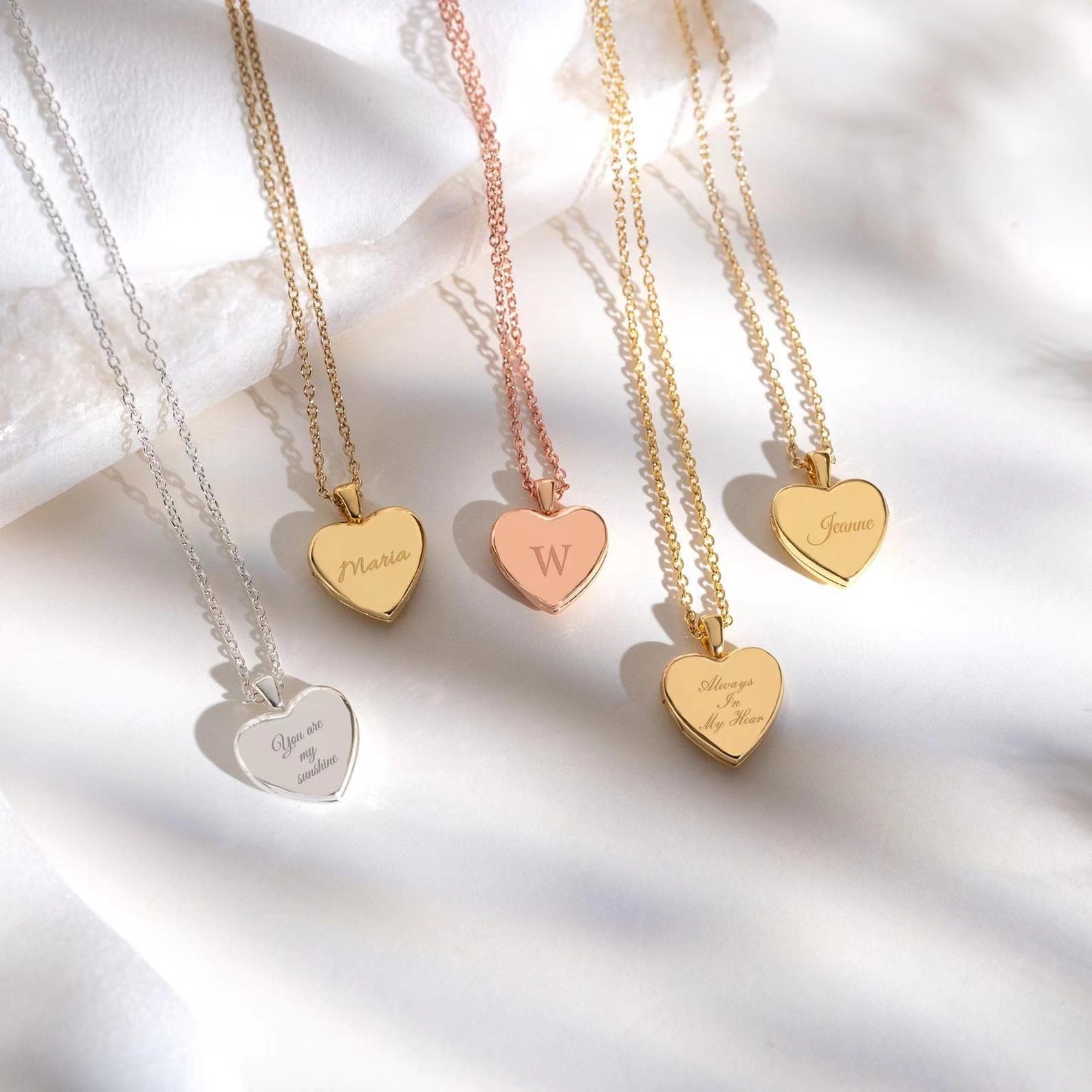 Custom Heart Locket with Pet Photo