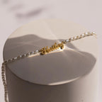 Custom Pearl Name Necklace