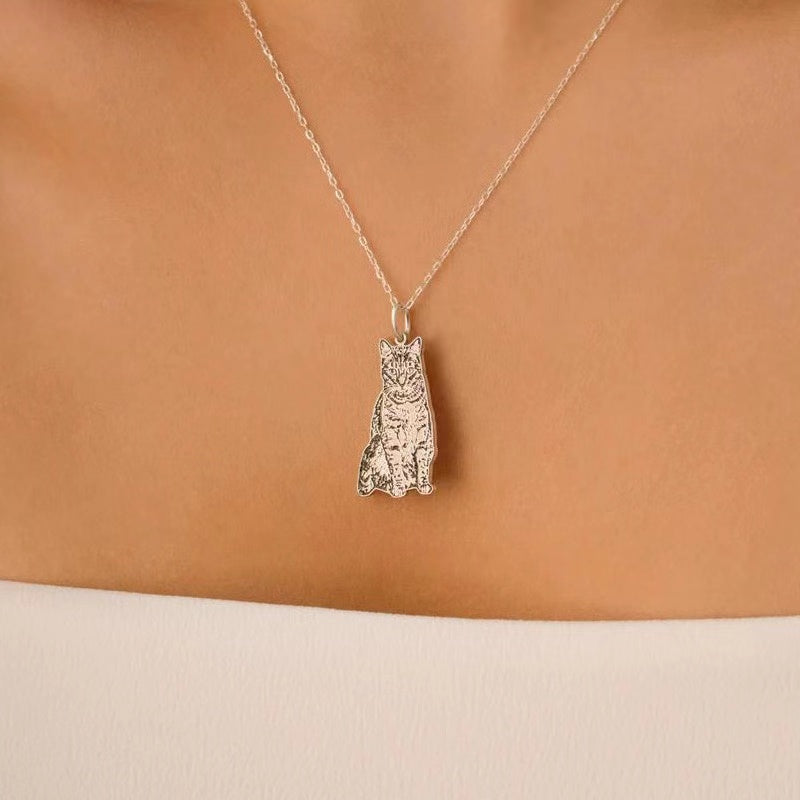 Full-Body Deep Engraved Pet Pendant