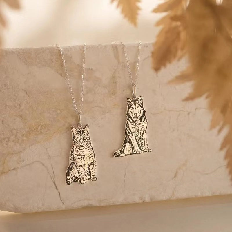 Full-Body Deep Engraved Pet Pendant