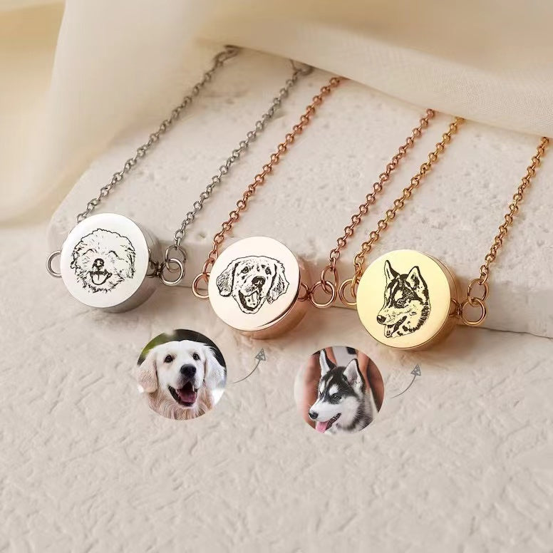 Pet Hair Memory Locket Bracelet