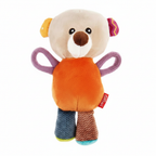 Plush Medal Bear Squeaker Rope Dog Toy