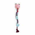 Pink Snake Squeaker Rope Dog Toy by Furryo Studio