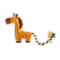 Plush Giraffe Squeaker Rope Dog Toy