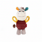 Plush Medal Donkey Squeaker Rope Dog Toy