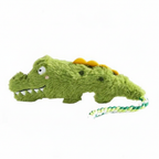 Plush Crocodile Squeaker Rope Dog Toy