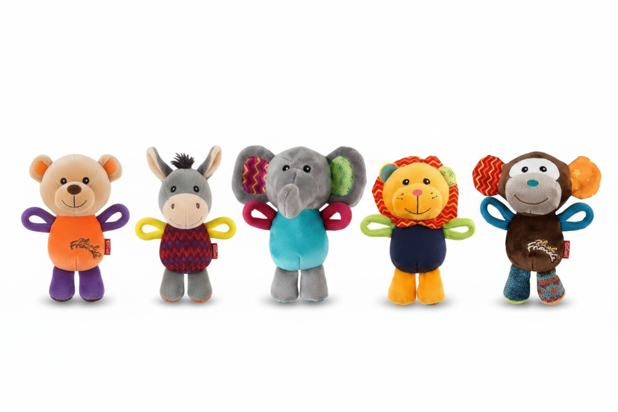 Plush Medal Animals Dog Toy Bundle Set - All 5 Champions
