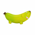 Green Banana Squeaker Rubber Dog Toy by Furryo Studio