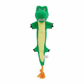 Green Alligator Squeaker Rope Dog Toy by Furryo Studio