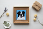 Wool Felt Portrait - Flat Lay