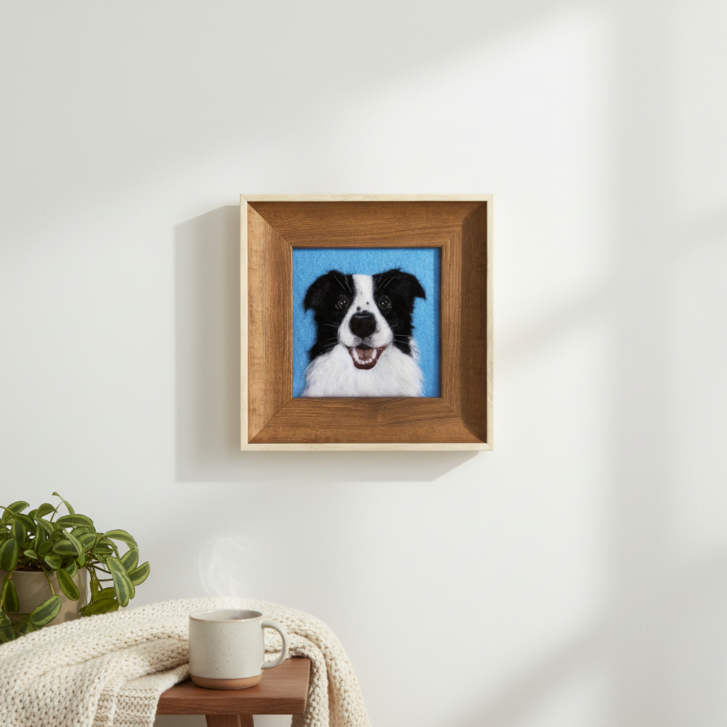 Wool Felt Portrait - Home Display